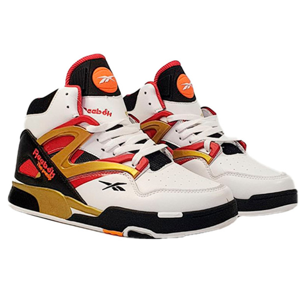 Reebok Pump Omni Zone 2 White Red Mustang