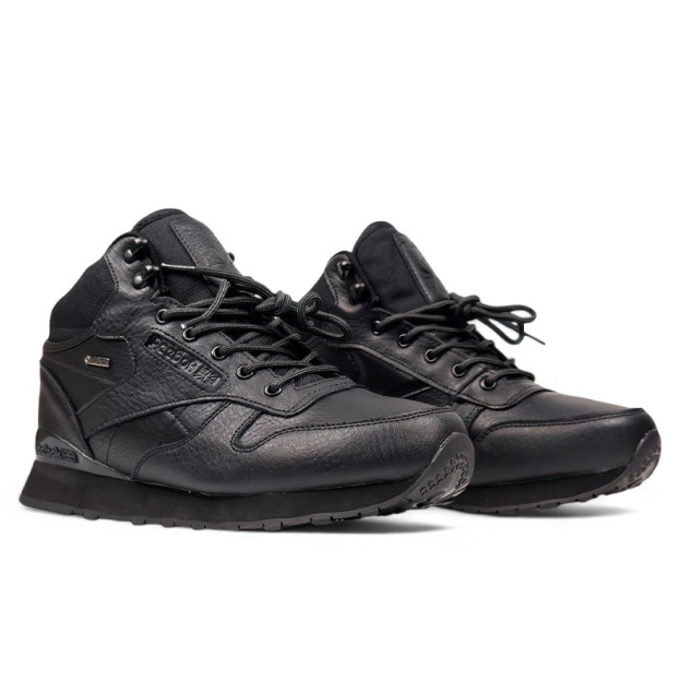 Reebok Classic High Leather Black З ХУТРОМ